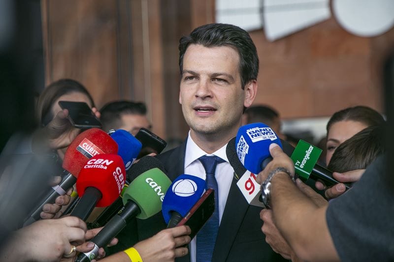 Solenidade de diplomação dos vereadores, vice-prefeito e do prefeito eleito Eduardo Pimentel. Curitiba, 19/12/2024. Foto: Pedro Ribas/SMCS