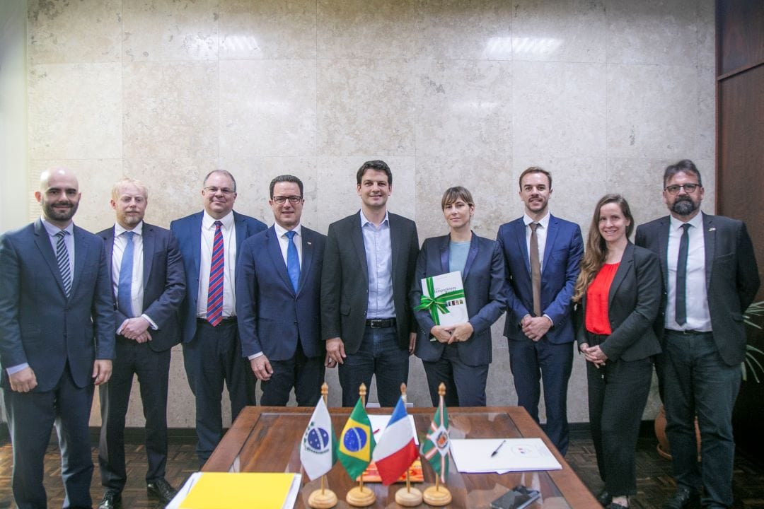 Vice-prefeito Eduardo Pimentel recebe a cônsul geral da França em São Paulo, Alexandra Mias. Curitiba, 03/12/2024. Foto: Pedro Ribas/SMCS