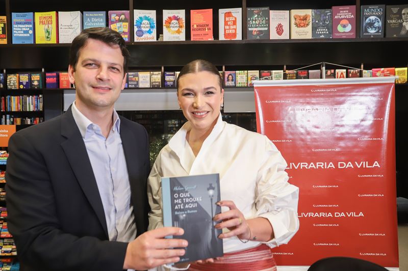 Eduardo Pimentel prestigia lançamento de livro de Heloisa Garrett