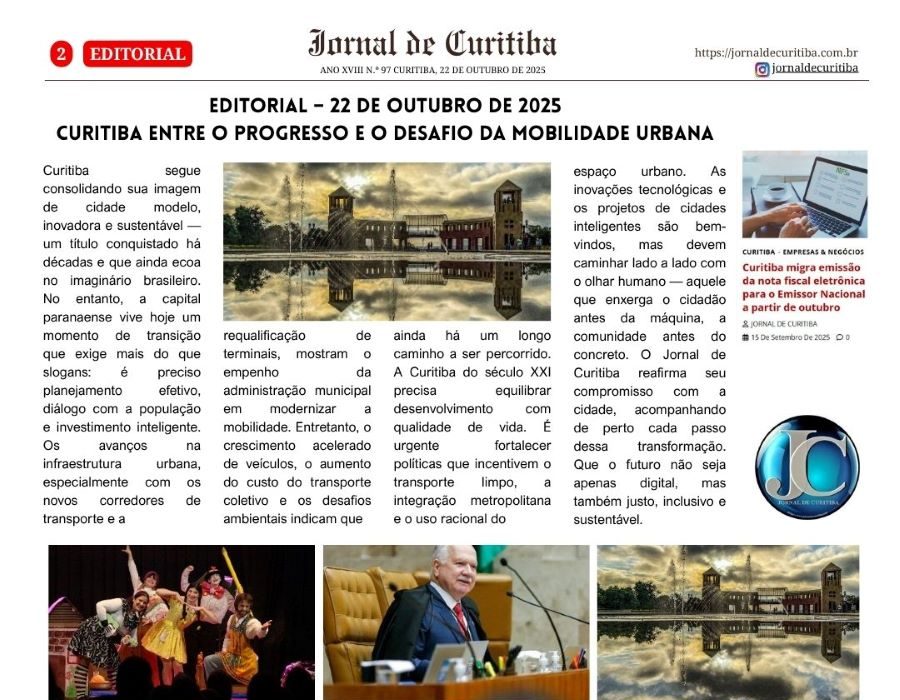 Curitiba entre o progresso e o desafio da mobilidade urbana