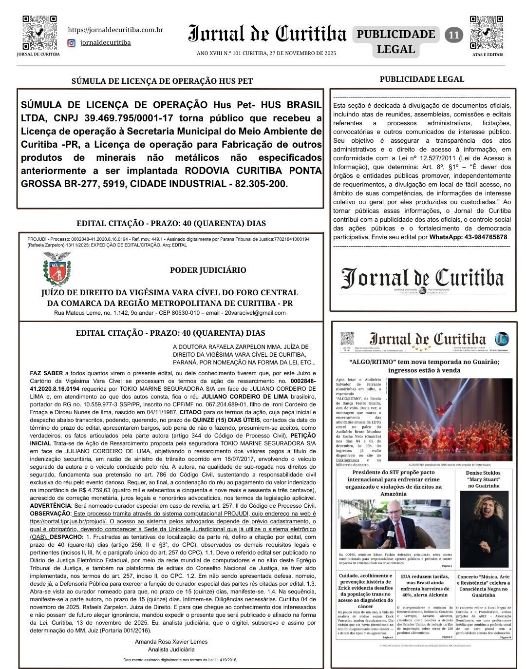 Ação de Ressarcimento: Detalhes do Processo 0002848-41