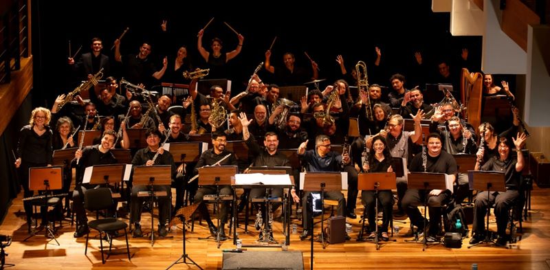 Entre clássicos do Natal e trilhas do cinema, Orquestra Uninter se apresenta na Capela Santa Maria. Foto: Rodrigo Leal