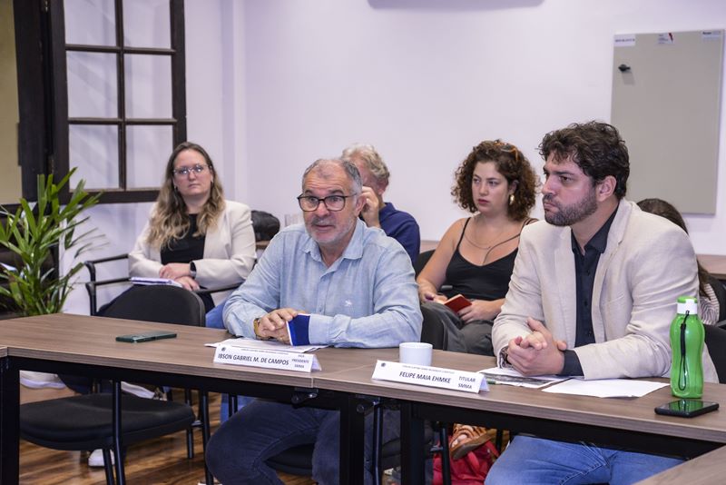 14ª Reunião Ordinária do Fórum Curitiba sobre Mudanças Climáticas SMMA. Na imagem, vice-presidente Ibson Gabriel M. de Campos. Curitiba, 26/02/2026 Foto: Levy Ferreira/SECOM